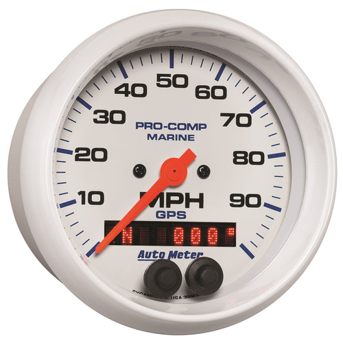 Speedometer Auto Meter 200636 Gauge, 3 3/8", 100Mph, GPS, Marine