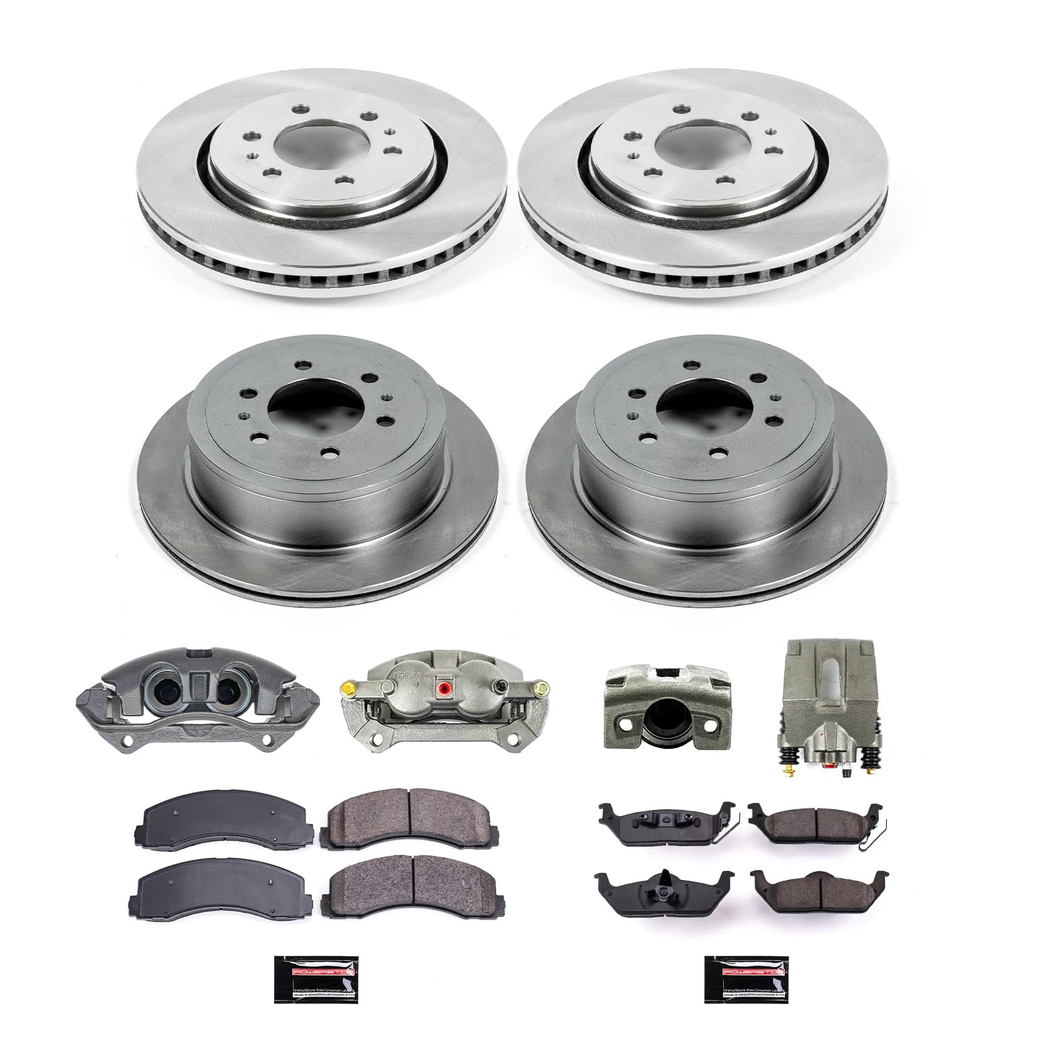 Power Stop Autospecialty KCOE3166 1-Click OE Replacement Brake Kit with Calipers For Ford F-150 2010-2011 [Model Specific]