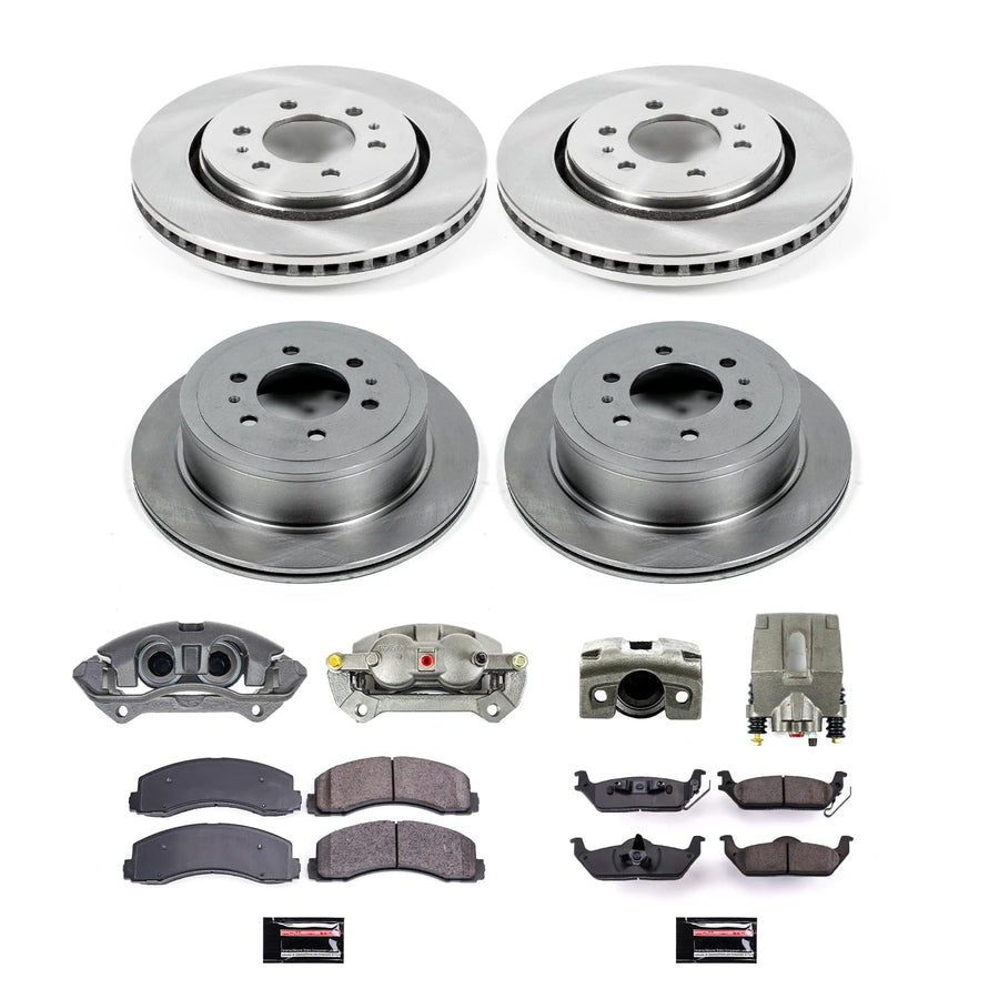 Power Stop Autospecialty KCOE3166 1-Click OE Replacement Brake Kit with Calipers For Ford F-150 2010-2011 [Model Specific]