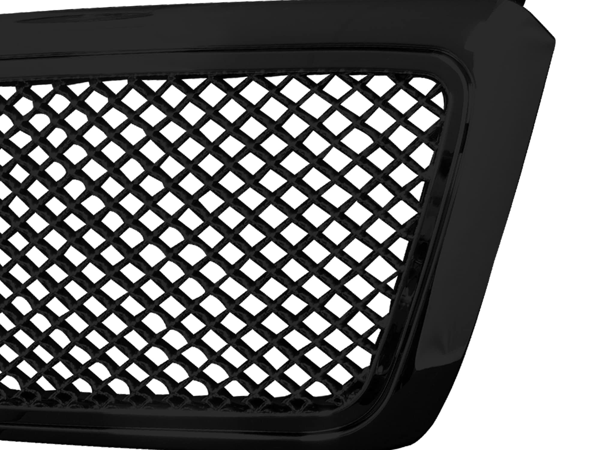 7148208 Armordillo USA Mesh Front Hood Grille - Gloss Black Fits 2004-2008 Ford F150 F-150/2006-2008 Lincoln Mark LT