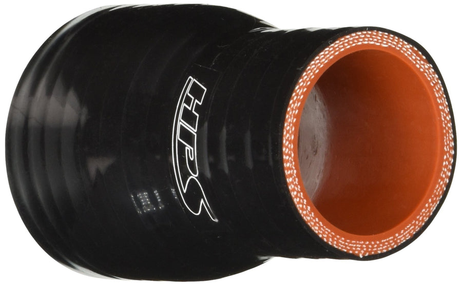 HPS Silicone Hoses HTSR-138-175-BLK High Temperature Silicone 4-ply Reinforced Reducer Coupler Hose, 100 PSI Maximum Pressure, 3" Length, 1-3/8" > 1-3/4" ID, Black