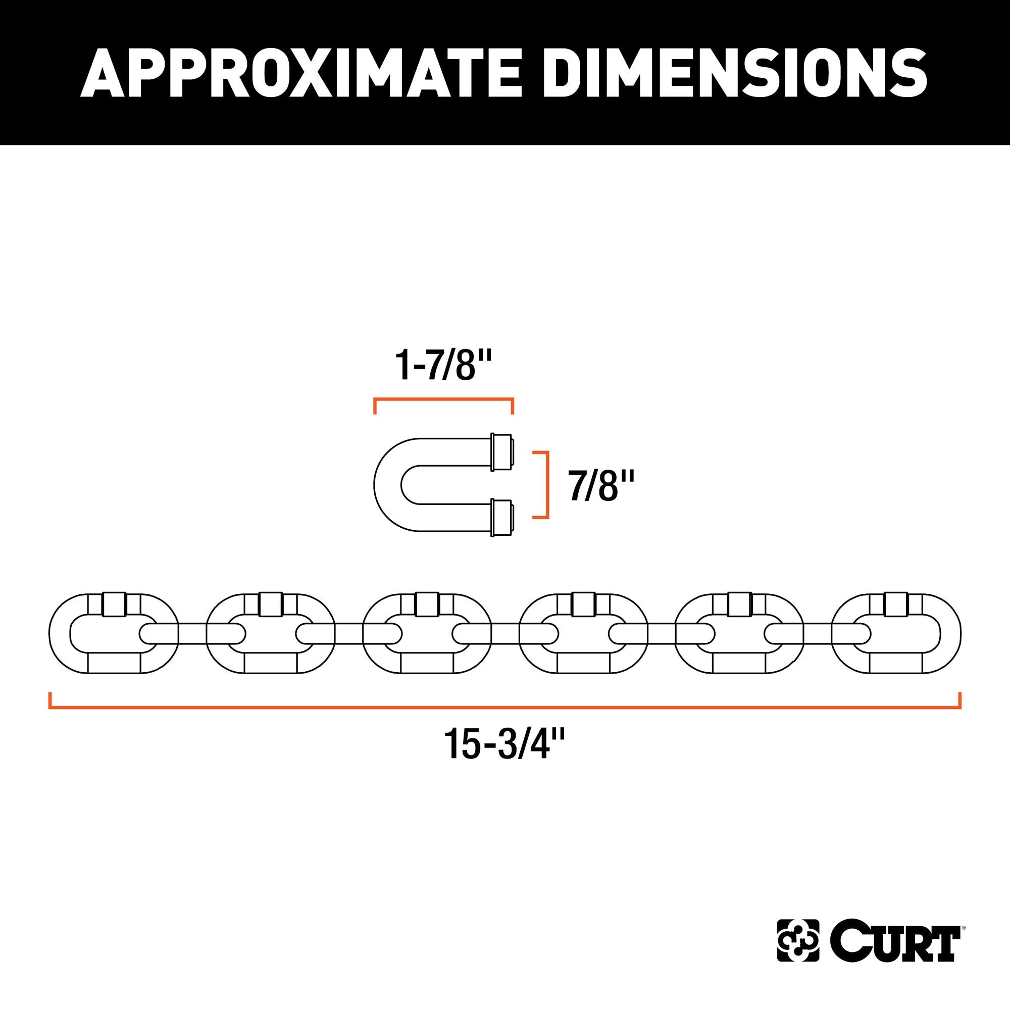 Weight Distribution Hitch Chain Kit CURT 17111 Replacement