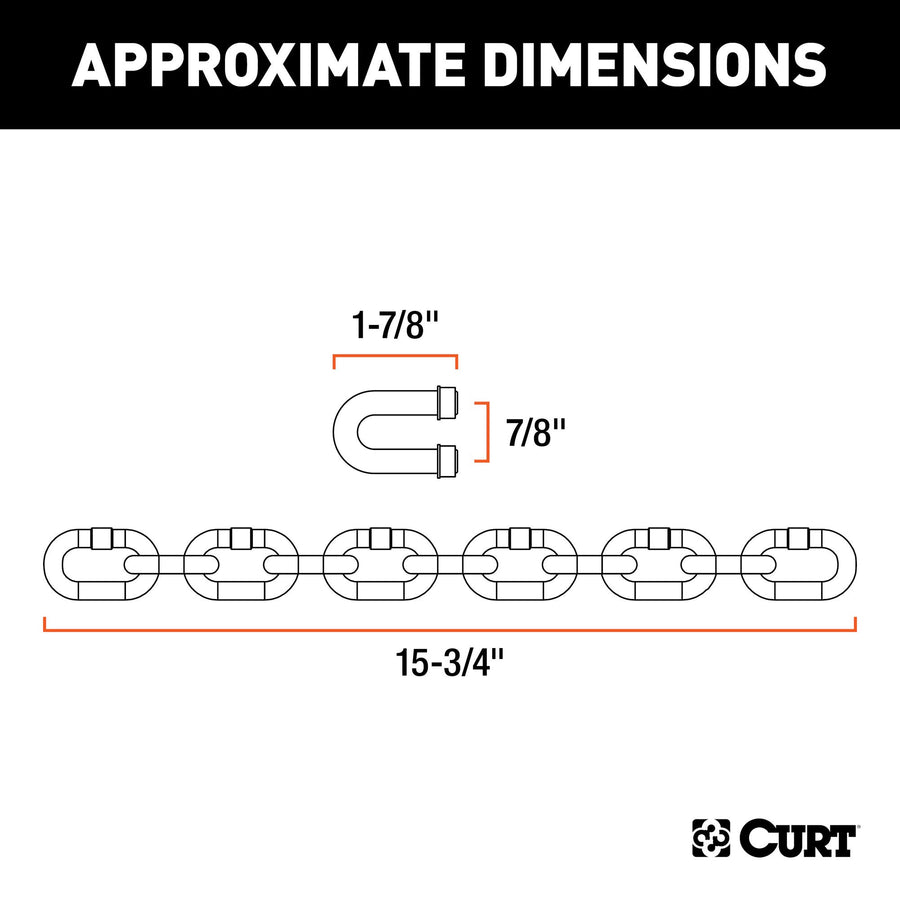 Weight Distribution Hitch Chain Kit CURT 17111 Replacement