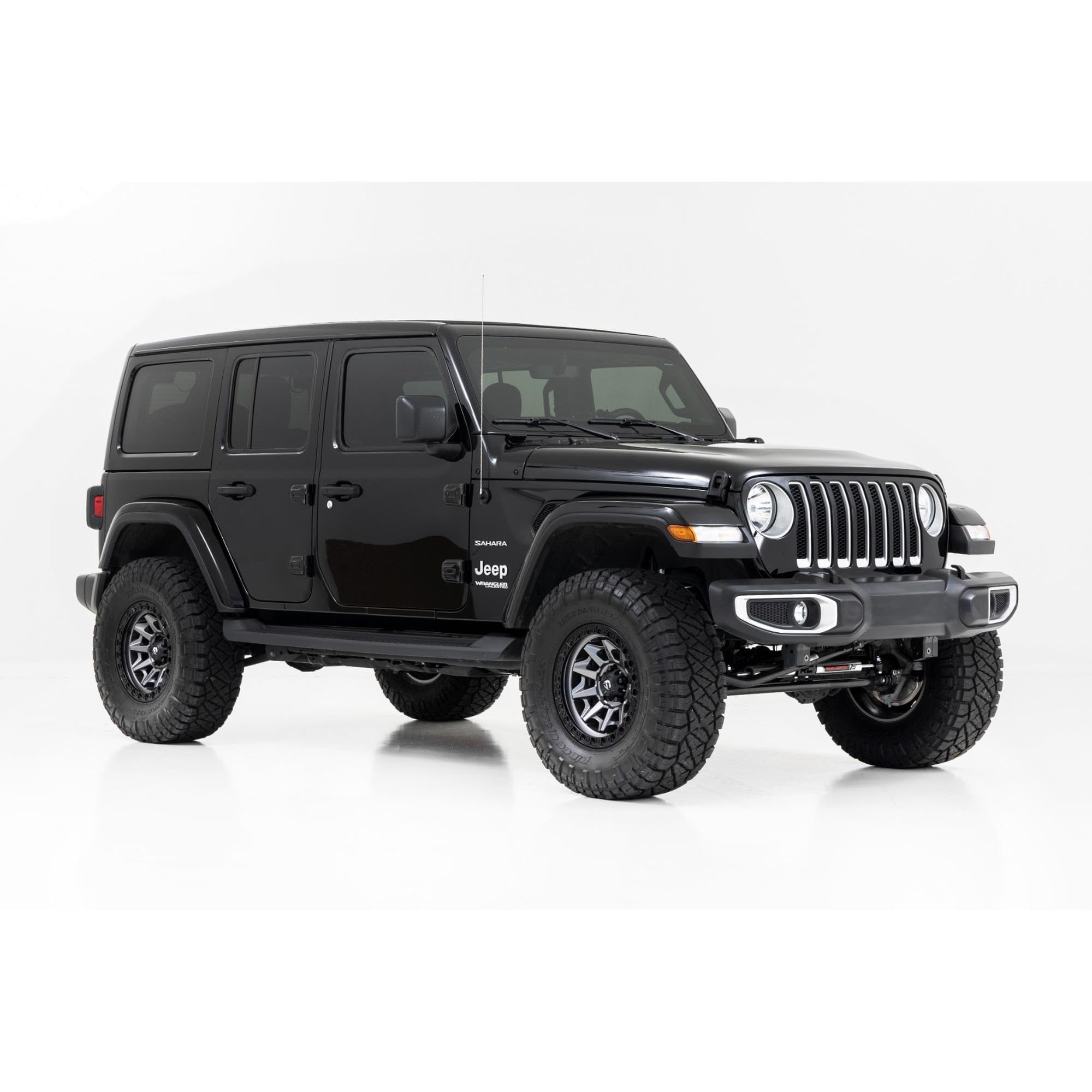 Rough Country 2.5" Lift Kit for Jeep Wrangler Unlimited 4-Door w/ M1 Shocks (2024-2025) - Tuned Suspension Upgrade for On-Road Comfort & Off-Road Control
