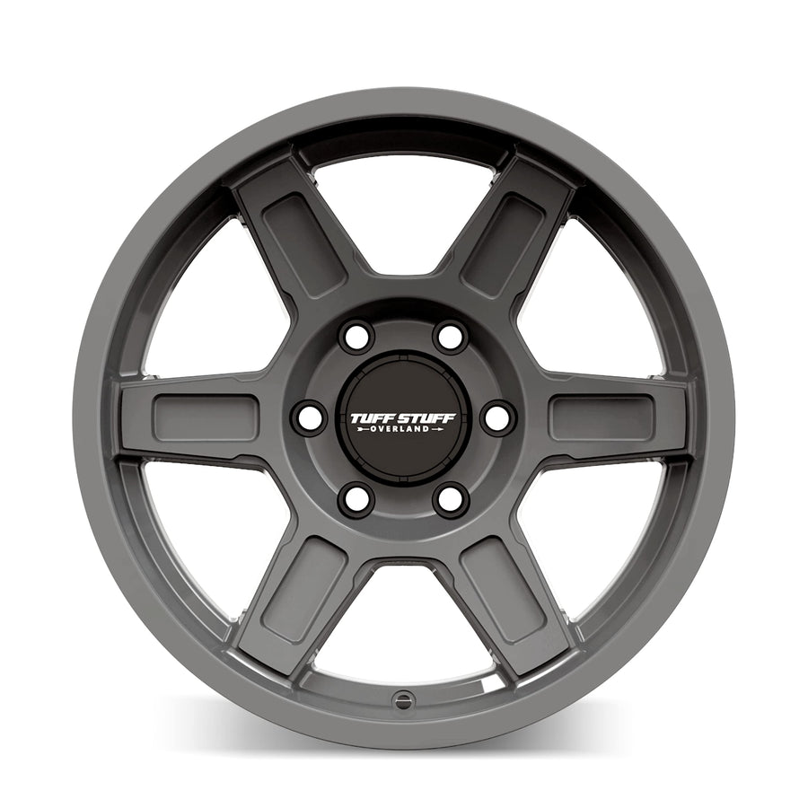 Tuff Stuff Ascent TUFFSTUFF Overland TS01 Gloss Grey 17X8.5 6-120 0MM 66.9MM
