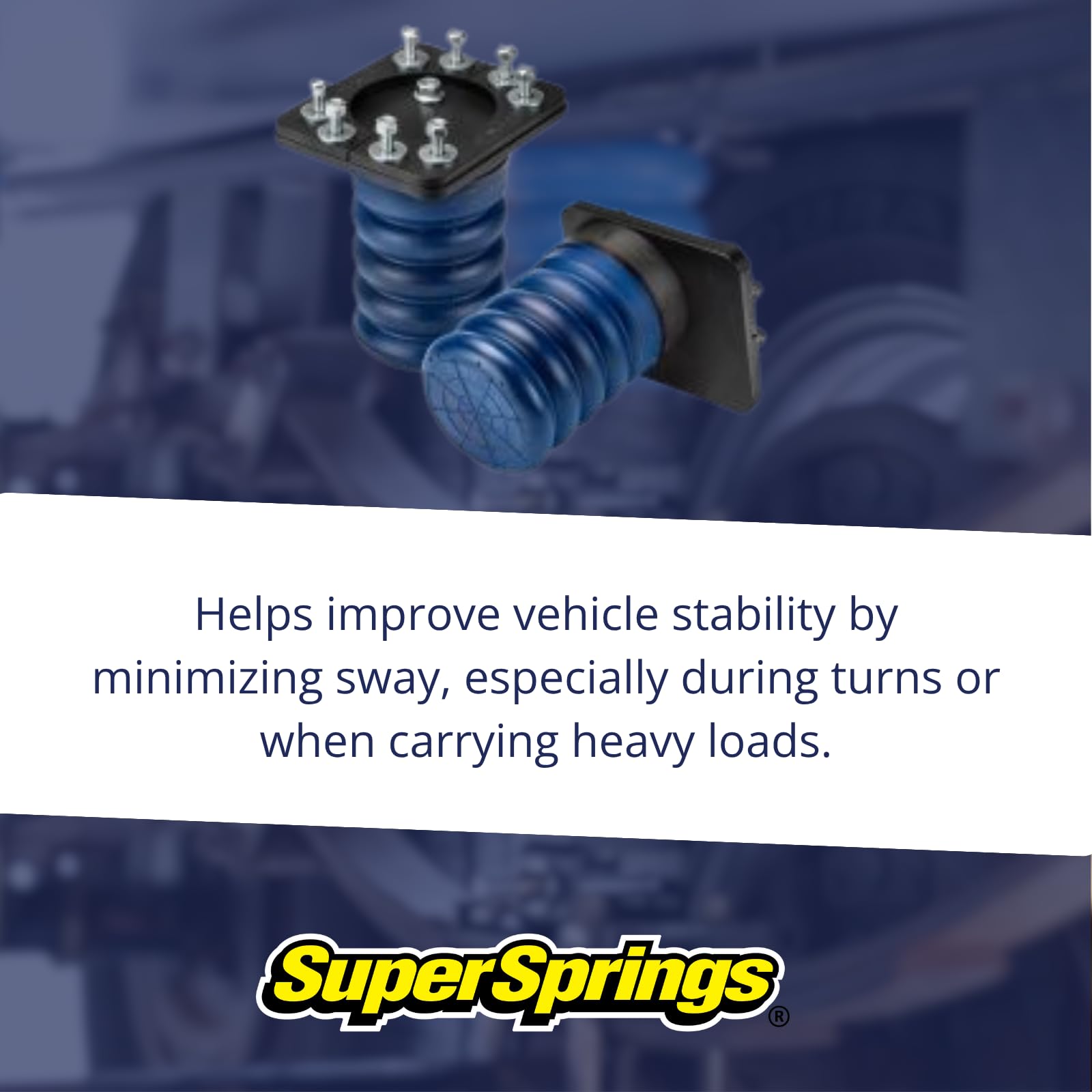 SSR-307-40 SuperSprings | Rear SumoSprings for Dodge RAM 1500, Blue, 1000 lbs.