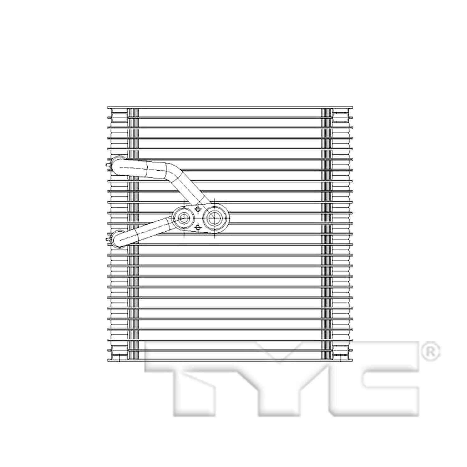 Replacement TYC 97207 Evaporator