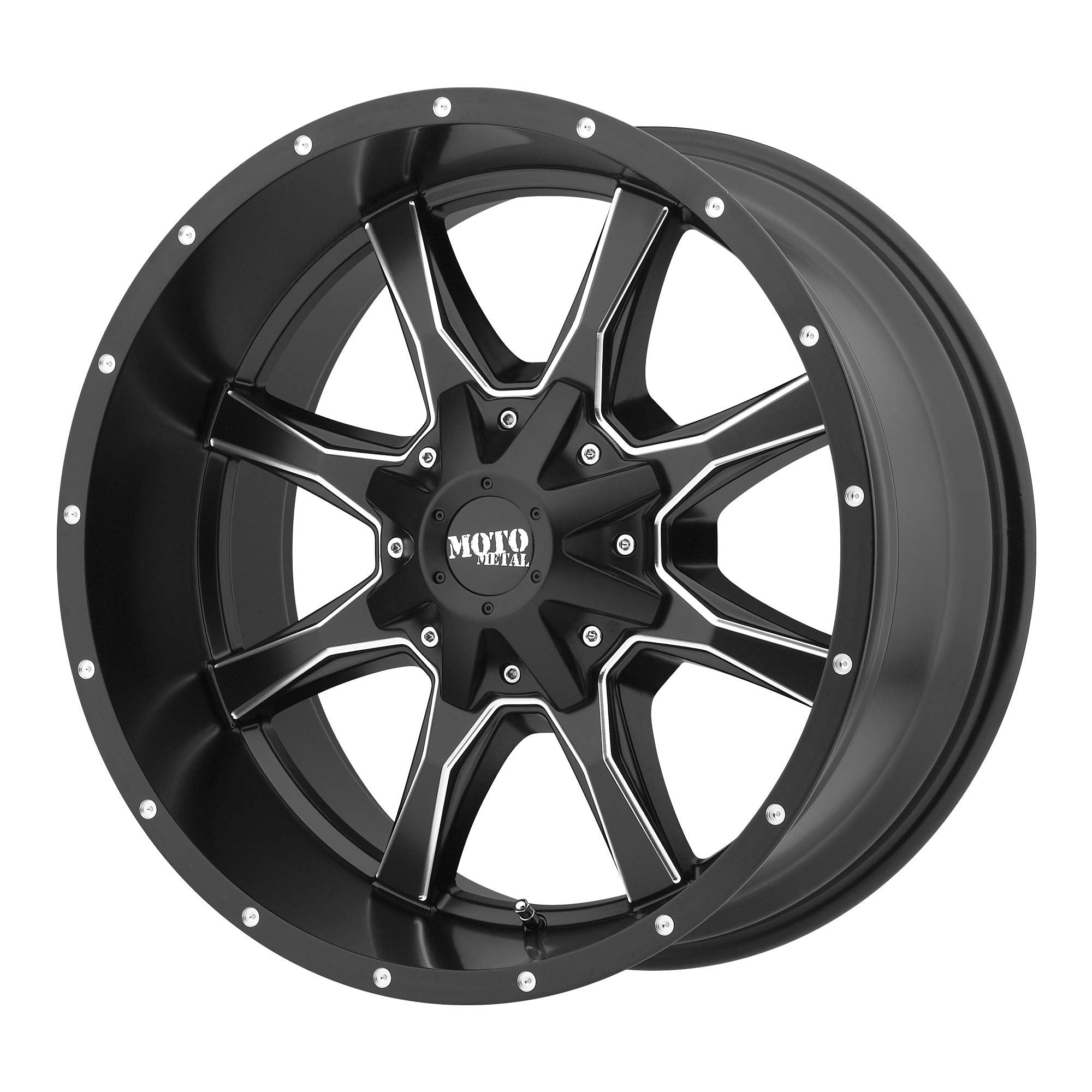 20" Inch Moto Metal 5x139.7/150 Rims MO970 20x9 +18mm Black Milled Wheels