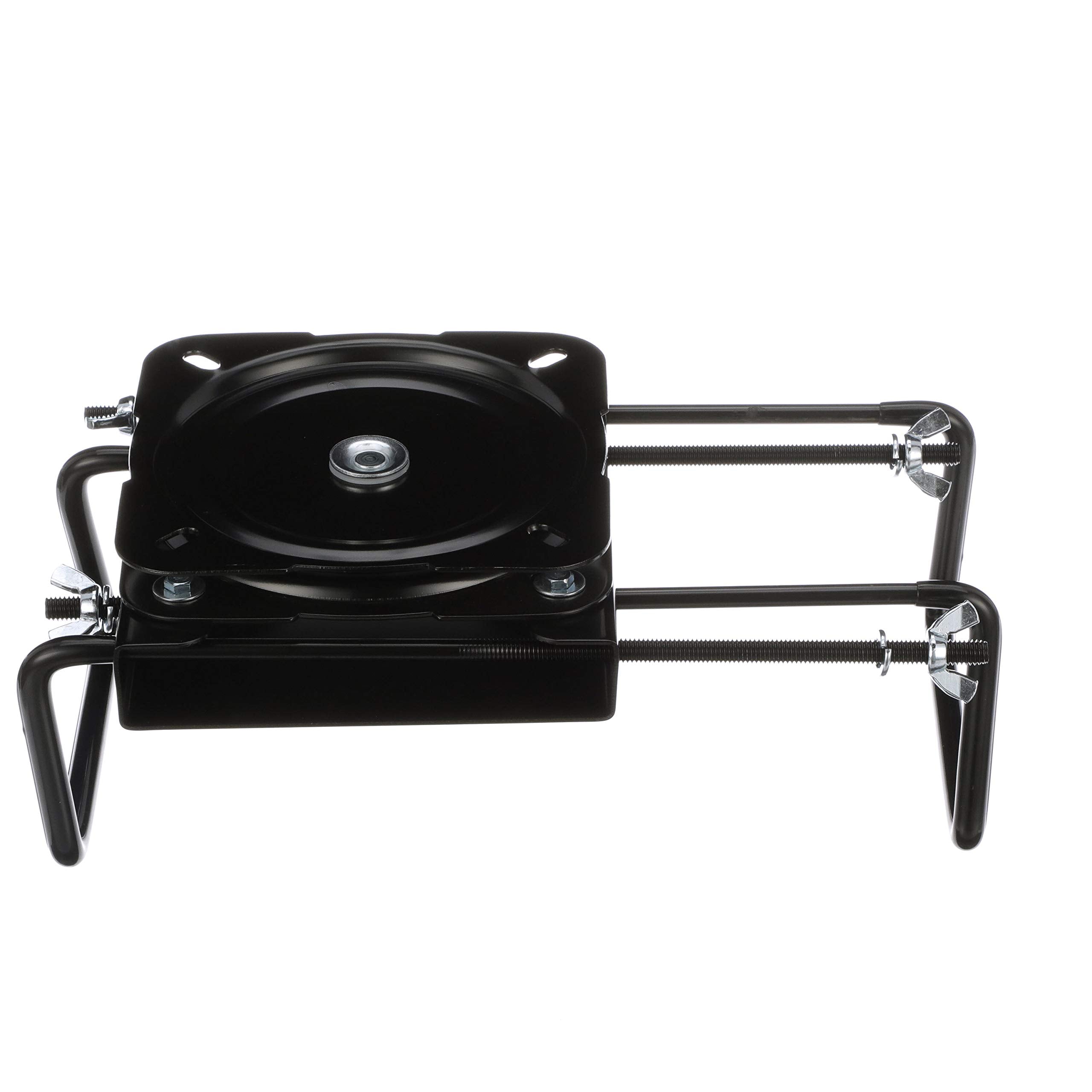 attwood Seat Mount 15700-3, Clamp-On with Swivel, Adjusts from 7 ½ inches to 18 inches, Black, Powder-Coated Aluminum