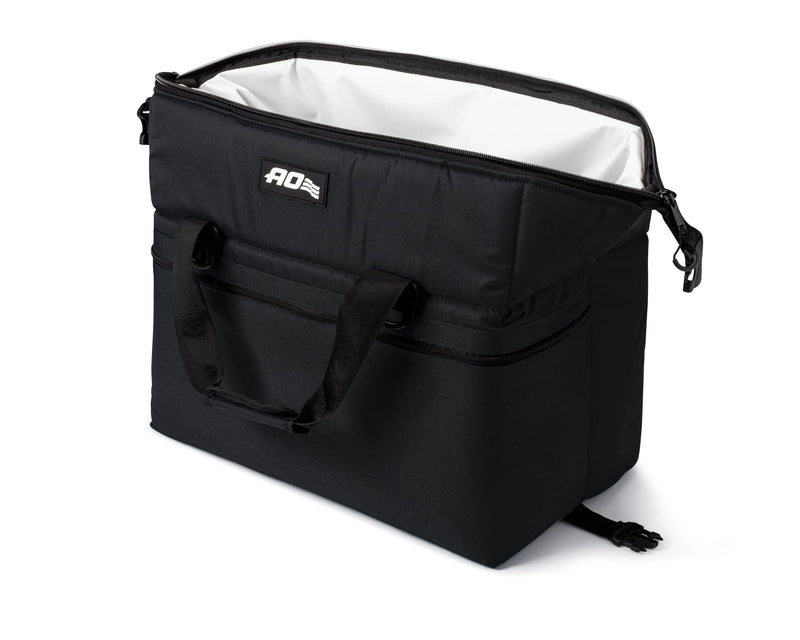 AO Coolers Soft-Sided Original Cooler Bag, Leak-Proof, Insulated, Lightweight, Black, 48-Can