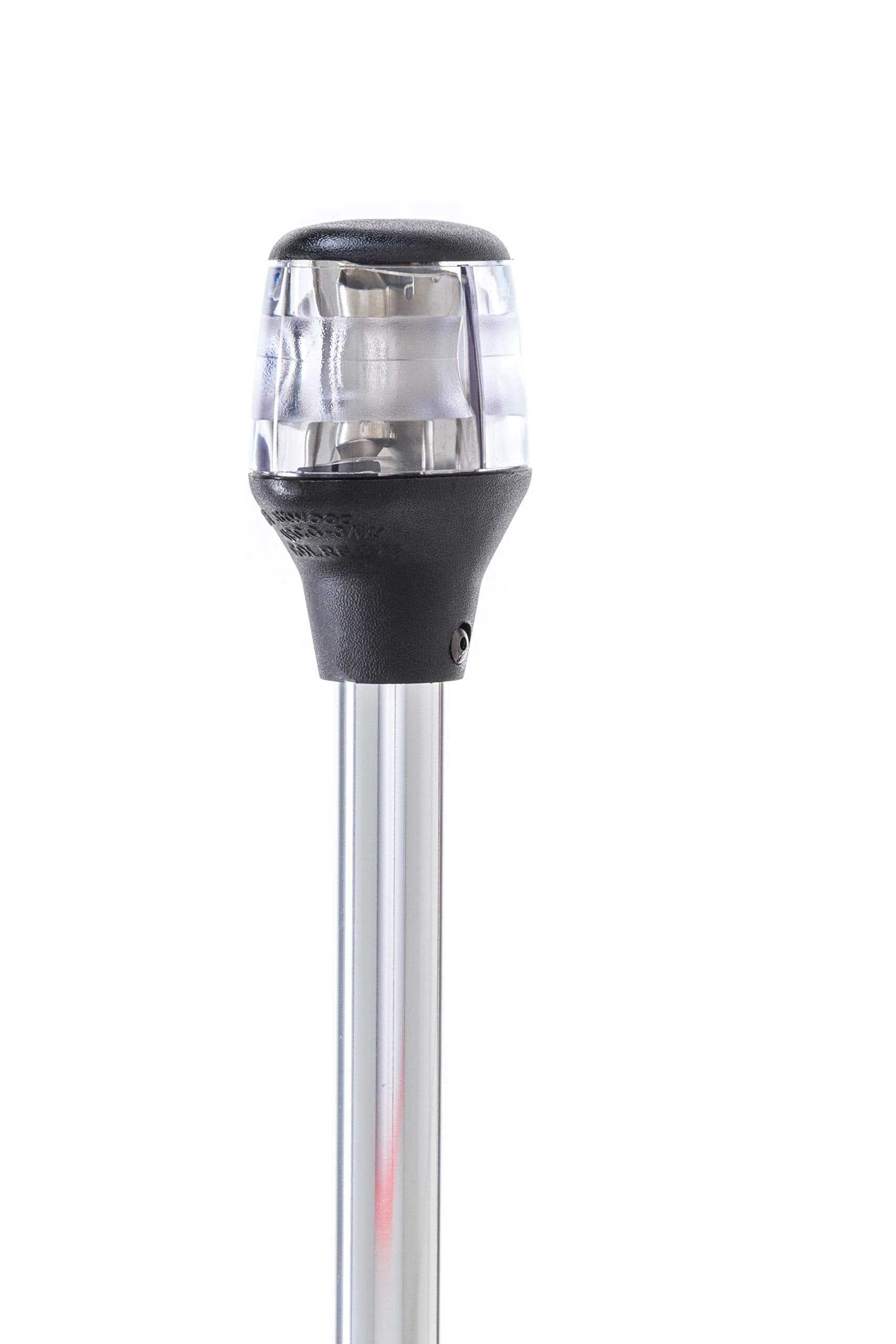 Lightarmor Attwood 7202-P-7 Folding 20-Inch Incandescent 3 Nautical Mile Masthead/Anchor Light, Silver, One Size