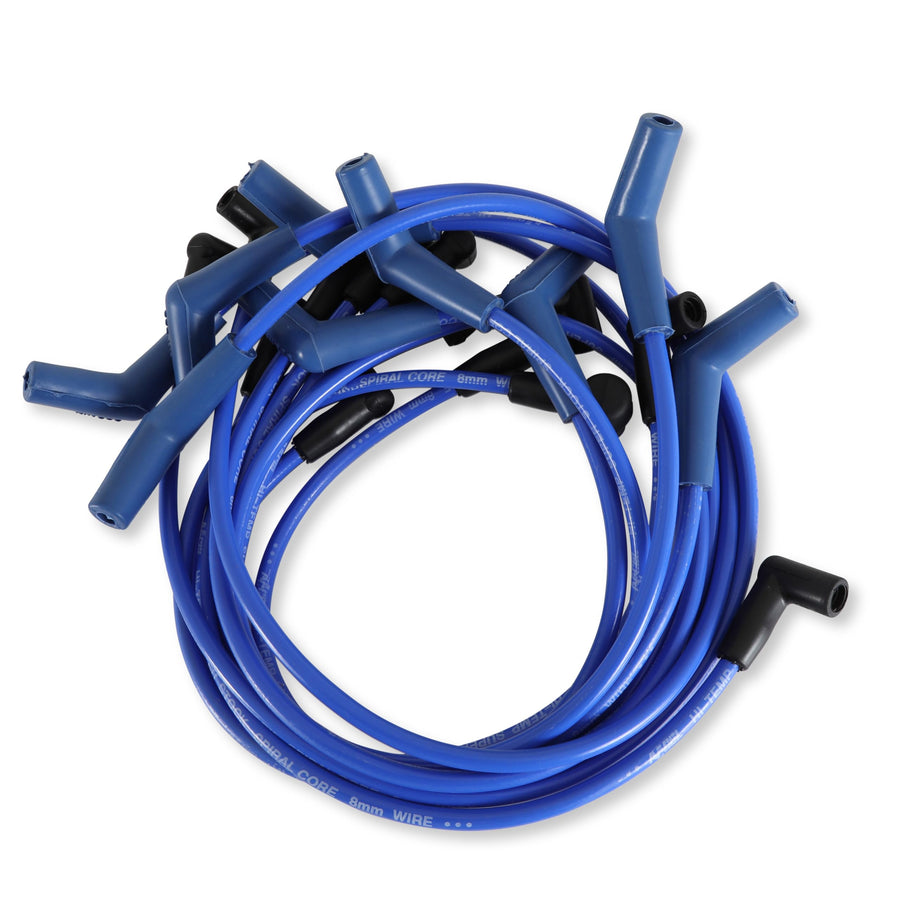 8mm ACCEL Super Stock Spiral Custom Spark Plug Wire Set Blue 5056B