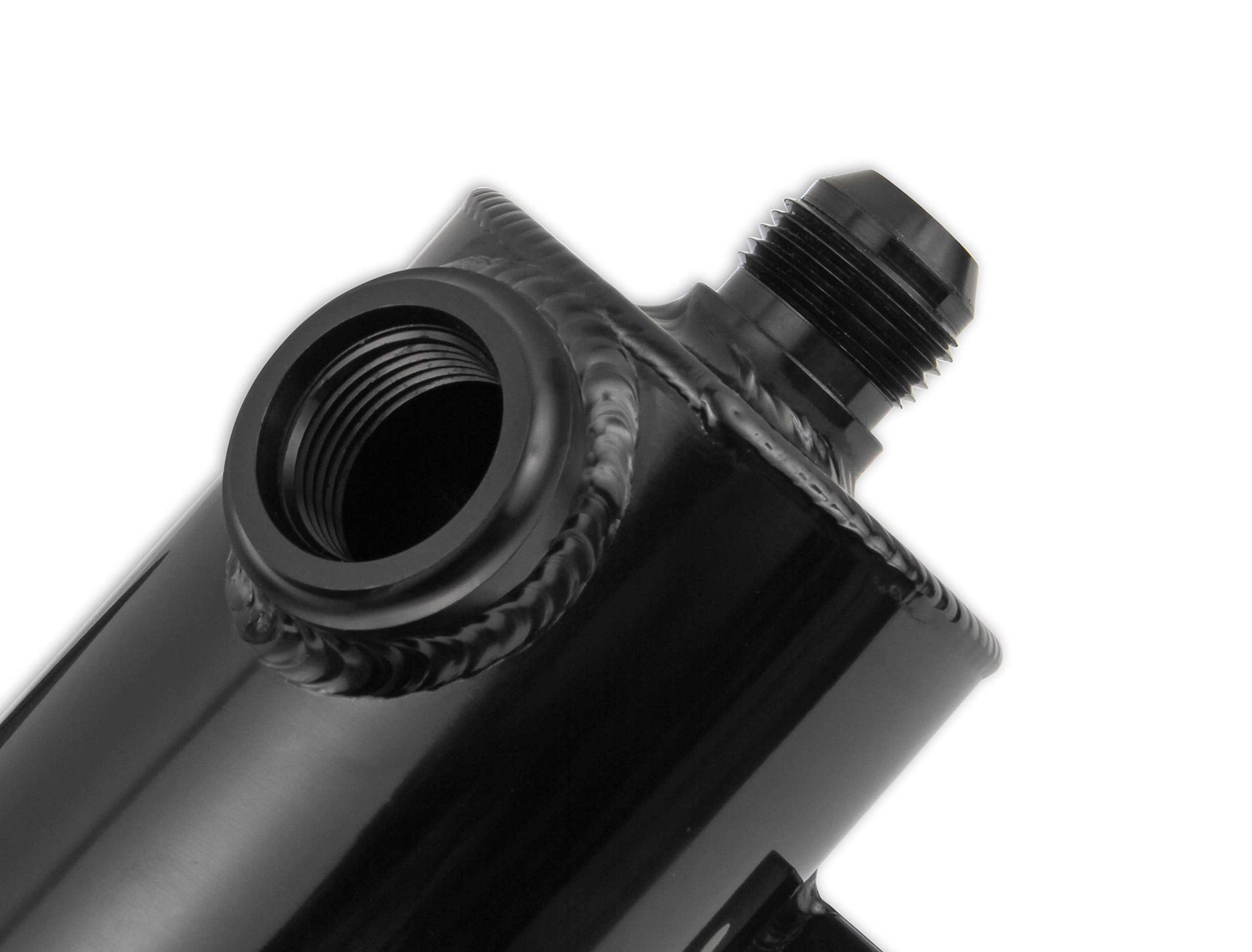 Catch Can Earl's W/An O-Ring Inlet & Filter-Blk