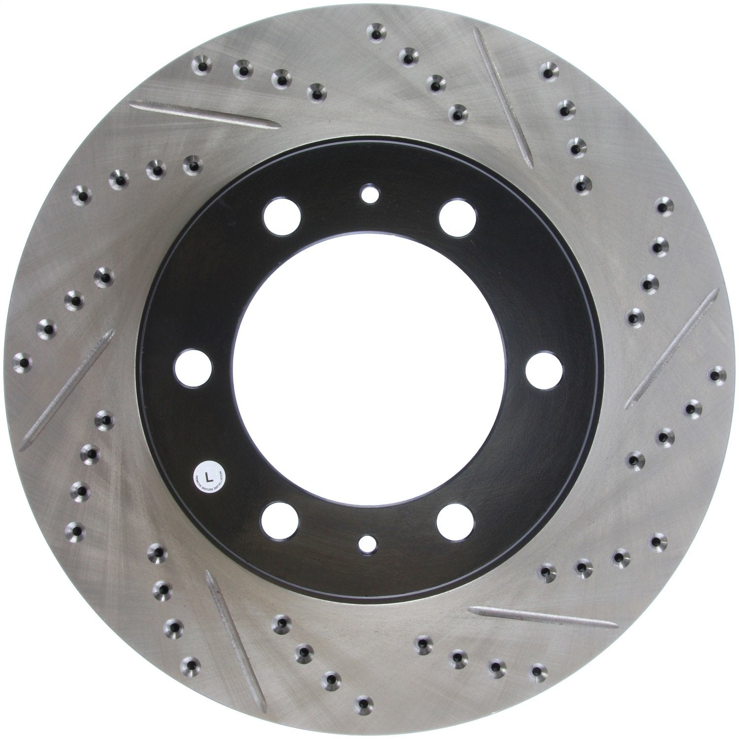 Front Left StopTech 127.44129L Automotive Replacement Drilled and Slotted Disc Brake Rotor Fits Select 2003-2009 Toyota 4Runner, 2007-2014 Toyota FJ Cruiser, 2005-2019 Toyota Tacoma
