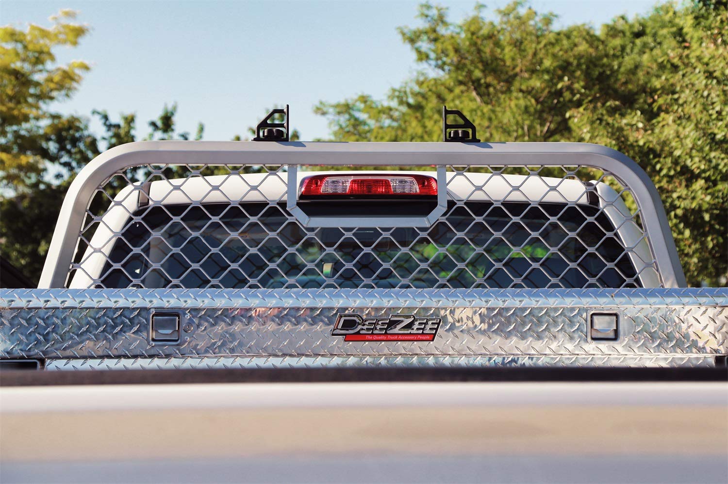 Dee Zee Silver Aluminum Mesh DZ95070R Cab Rack
