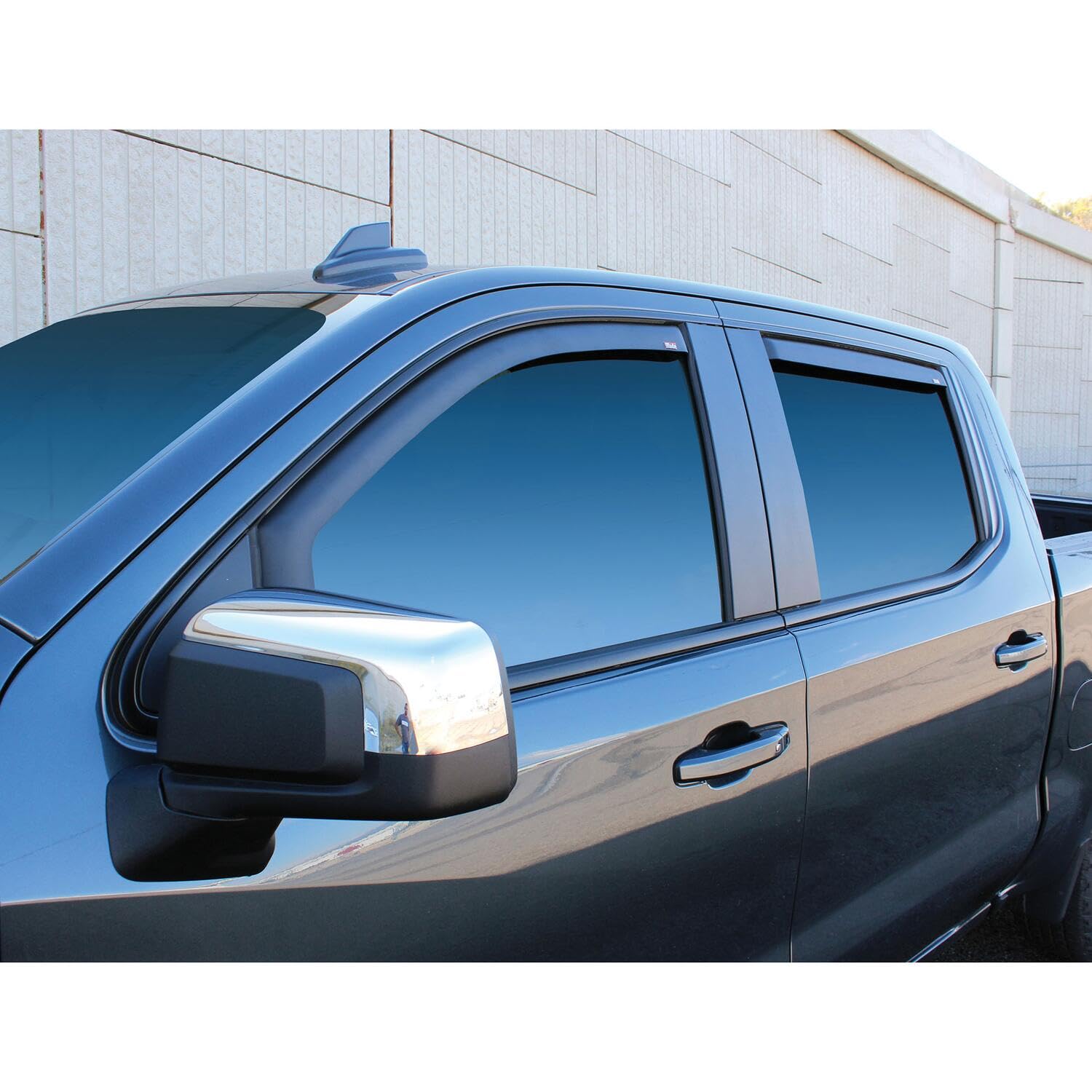 Westin 72-39929 Wind Deflector in-Channel 4pc Matte fits 2019-2025 Silverado Sierra 1500 Crew Cab