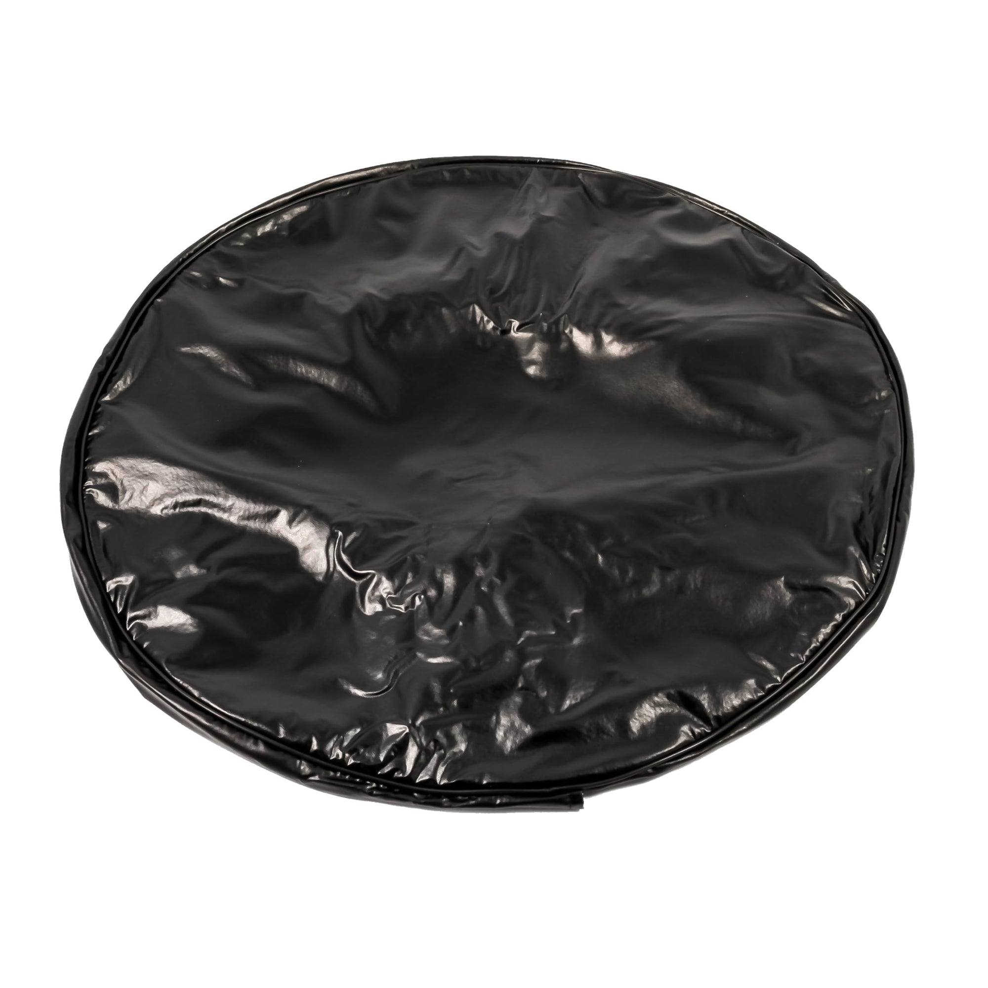Camco Spare Tire Cover/RV Camper | Protects Spare Tires from Dirt, Rain, and More & Fits 24” Diameter Tires | Heavy Nylon Thread for Weatherproof Seams | Black Vinyl (45260)
