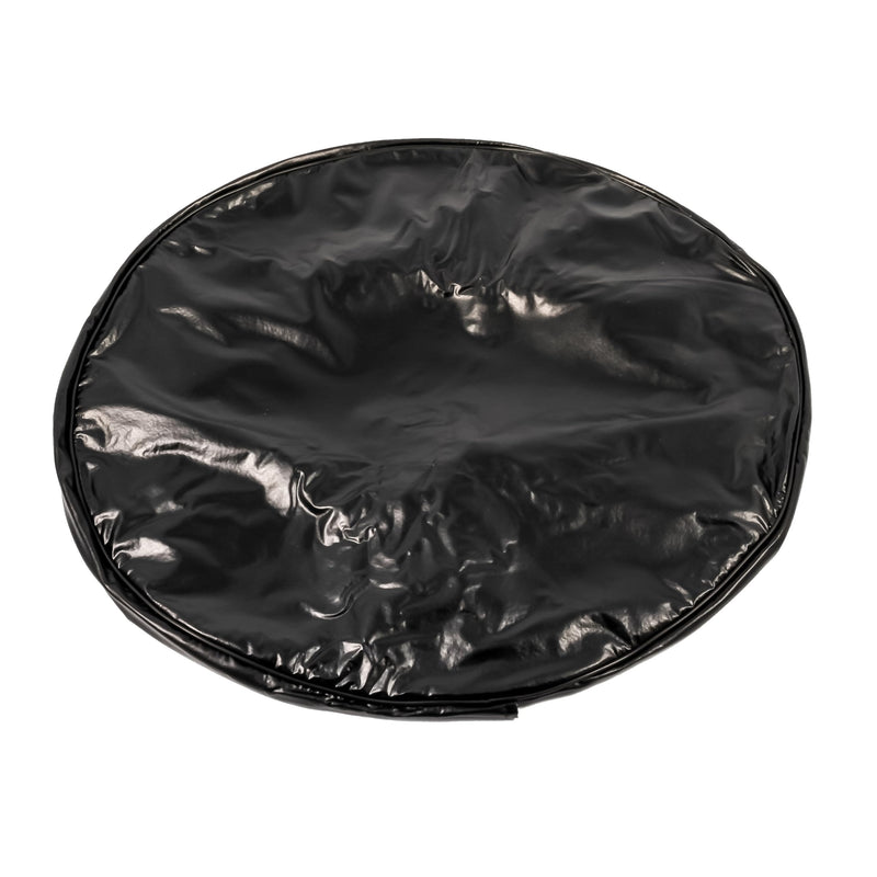 Camco Spare Tire Cover/RV Camper | Protects Spare Tires from Dirt, Rain, and More & Fits 24” Diameter Tires | Heavy Nylon Thread for Weatherproof Seams | Black Vinyl (45260)