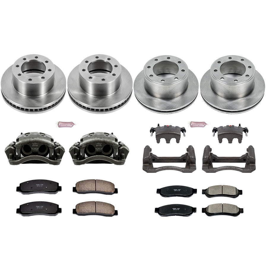 Power Stop KCOE5575 1-Click OE Replacement Brake Kit with Calipers For Ford F-250 Super Duty 2010-2011, Ford F-350 Super Duty 2010-2011 Autospecialty [Model Specific]