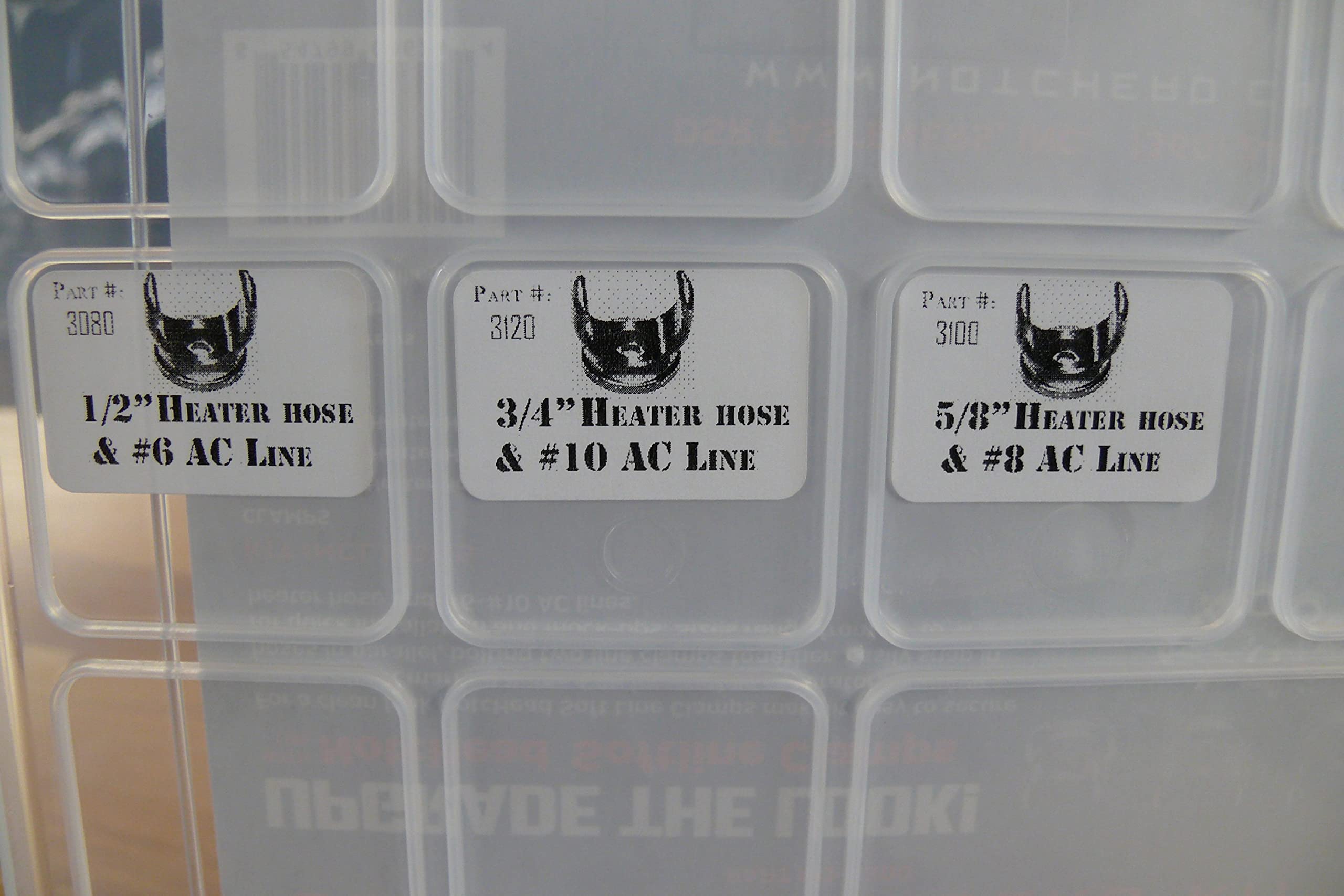 Soft Line Clamp Builder Kit NotcHead 3300 (kit has 12 x 1/2", 18 x 5/8", and 18 x 3/4" soft line clamps)