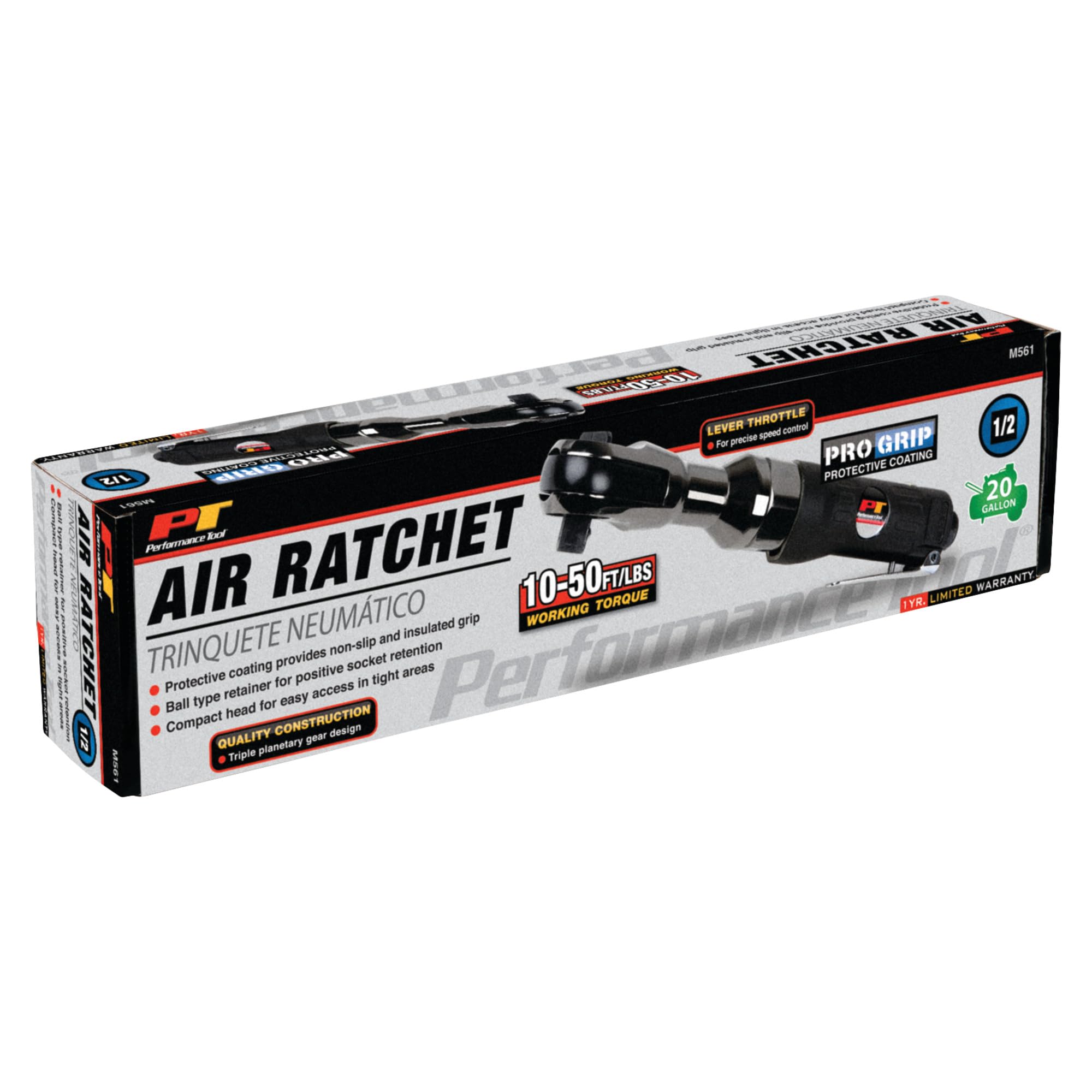 1/2-Inch Performance Tool M561 Air Ratchet