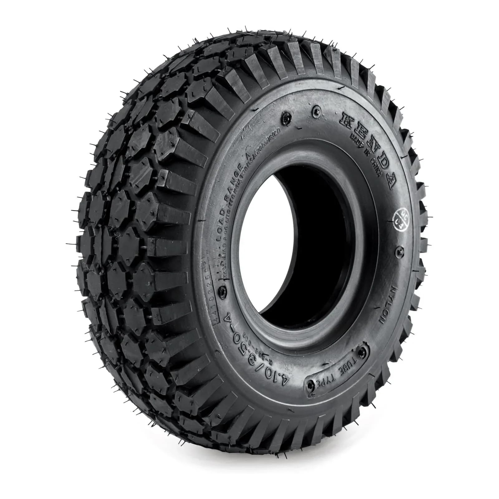 4.10x3.50-5 Martin Wheel K352 Diamond Tread 4 Ply Tubeless Tire