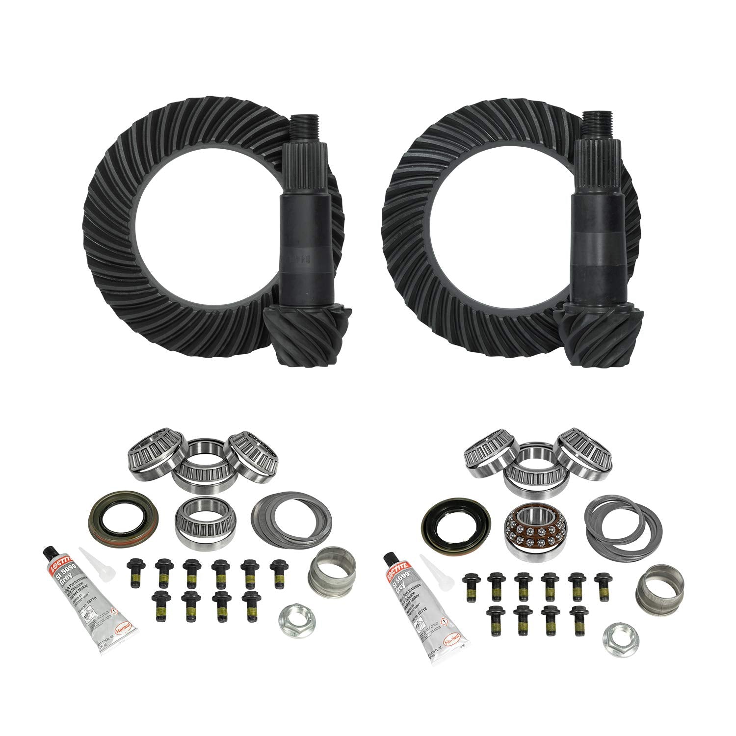 Gear & Install Kit Yukon Gear & Axle (YGK067) for Jeep JL and JT Rubicon D44 Rear & D44 Front 4:56 Ratio