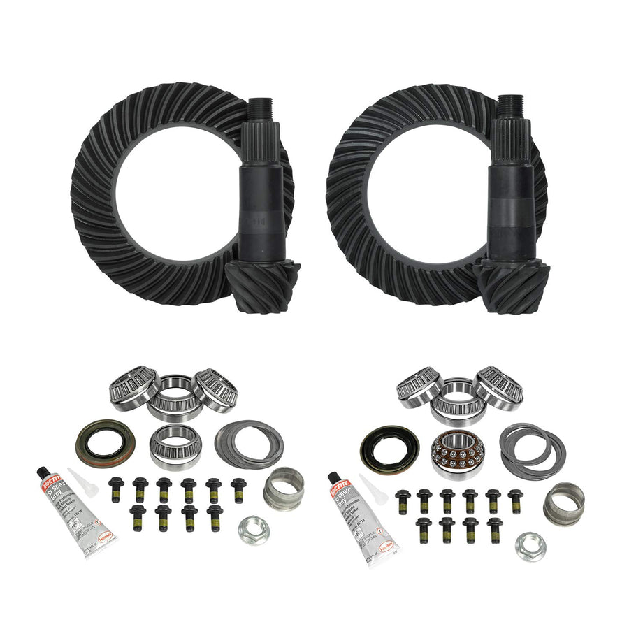 Gear & Install Kit Yukon Gear & Axle (YGK067) for Jeep JL and JT Rubicon D44 Rear & D44 Front 4:56 Ratio