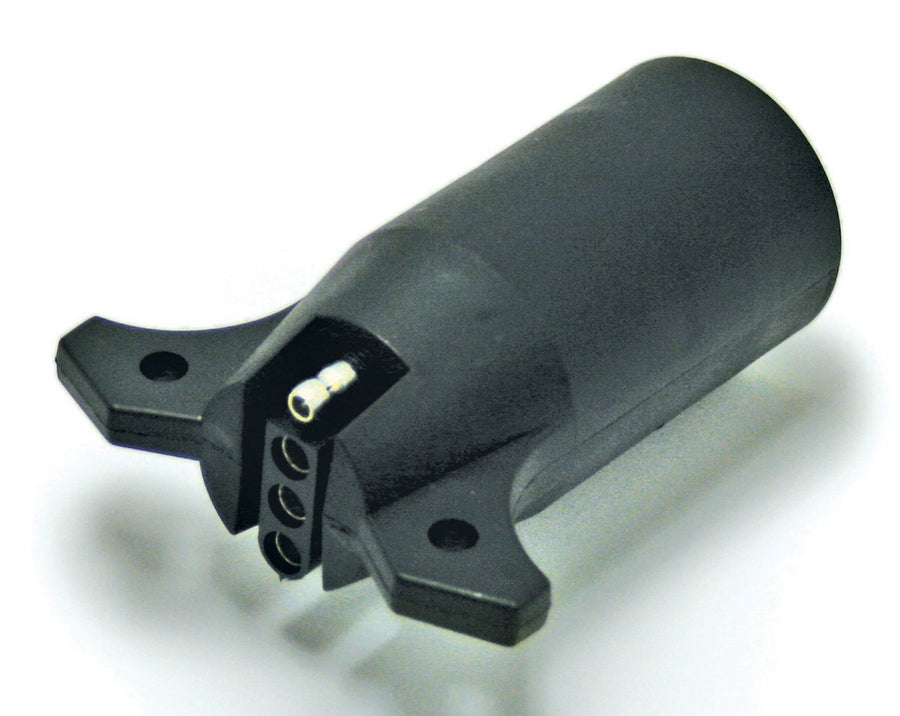 7-Way to 4-Way Flat Blade Wiring Adapter Reese Towpower 74607 - Black