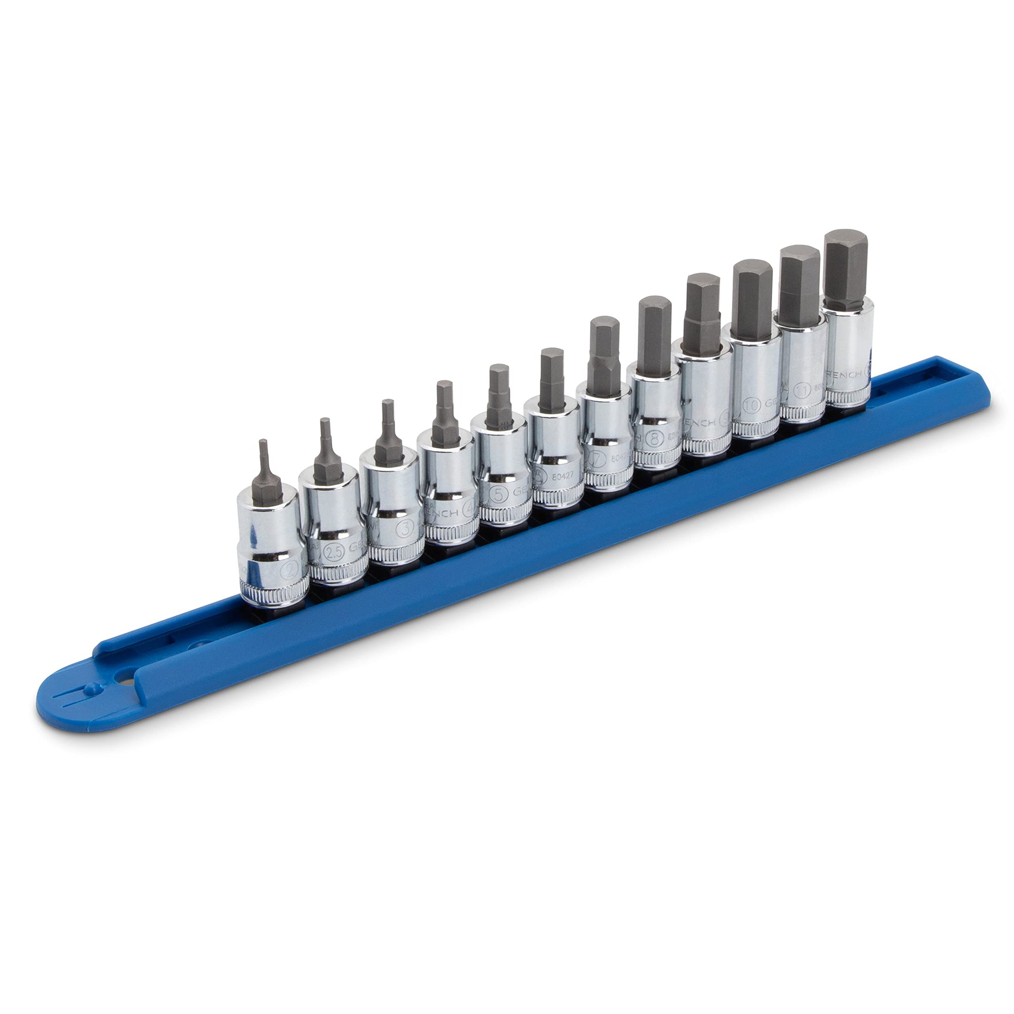 12 Pc. GEARWRENCH 3/8" Drive Hex Bit Socket Set, Metric - 80580