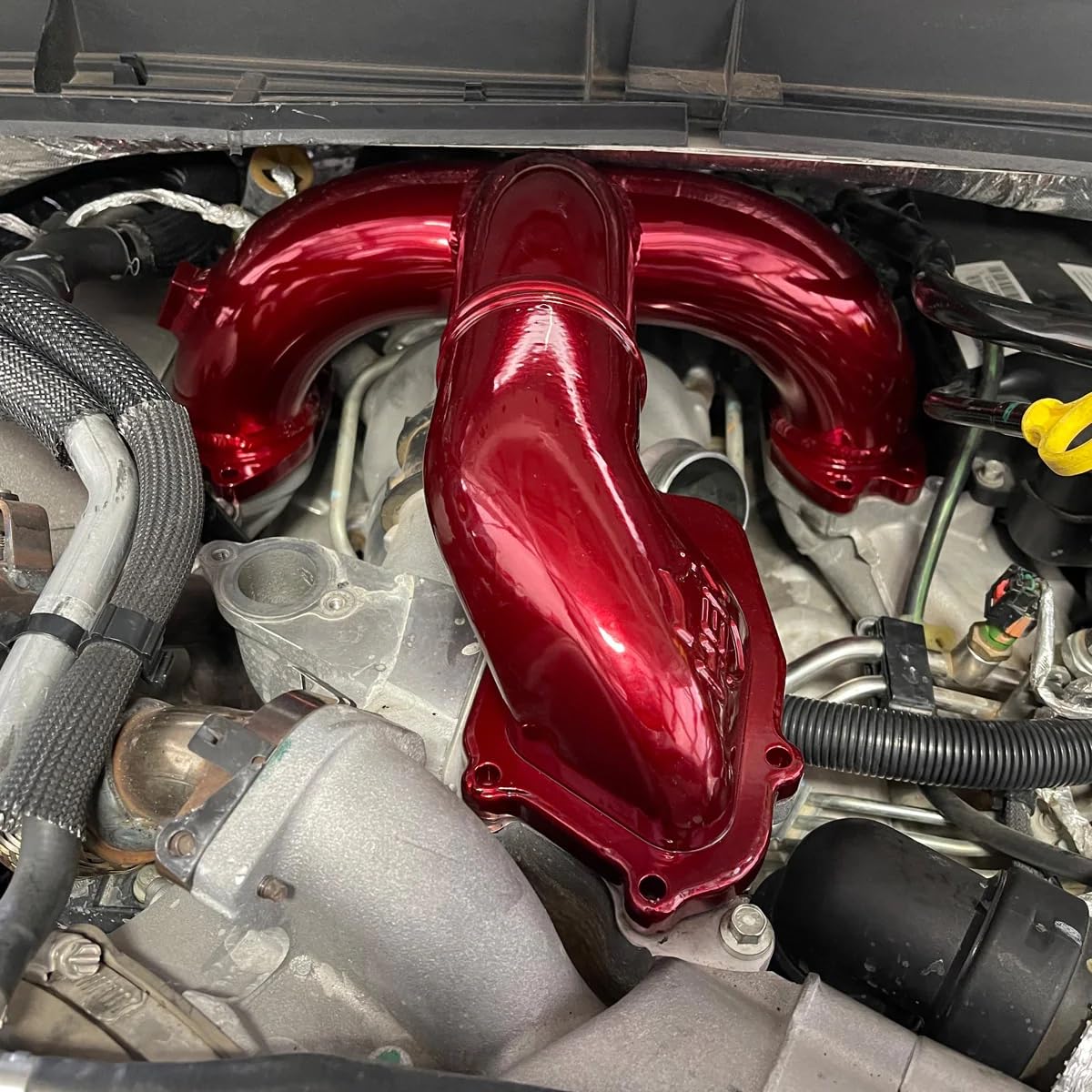Intake Manifold Upgrade HS Motorsports Compatable With Ford 6.7L Power Stroke 2011-2019 (Illusion Cherry)