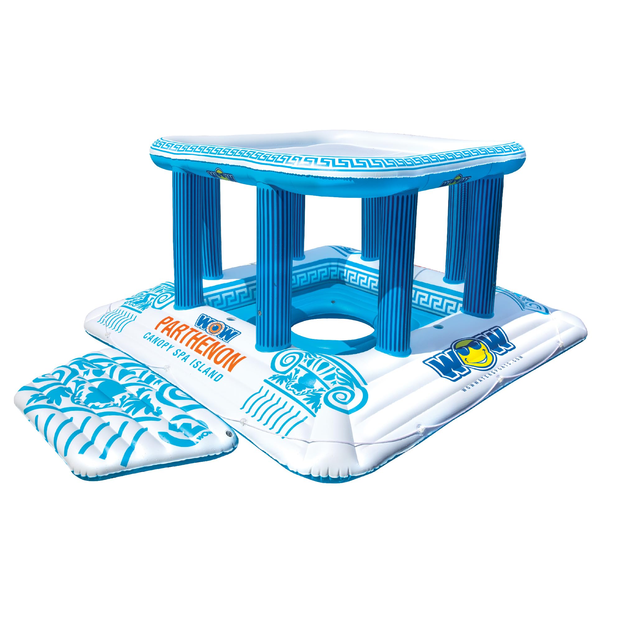 Parthenon WOW Sports Canopy Spa Island, 1 2 3 4 5 6 7 or 8 Person Inflatable Island, 20-2000