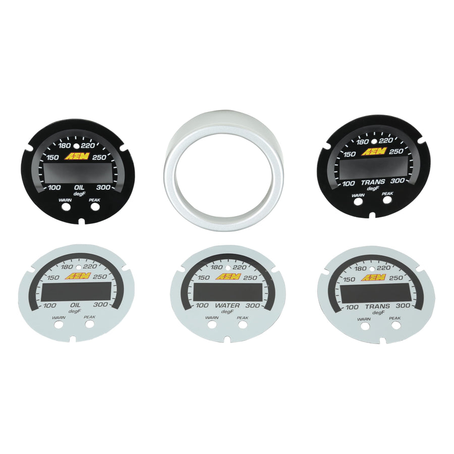 X-Series AEM 30-0302-ACC Temperature Gauge, White