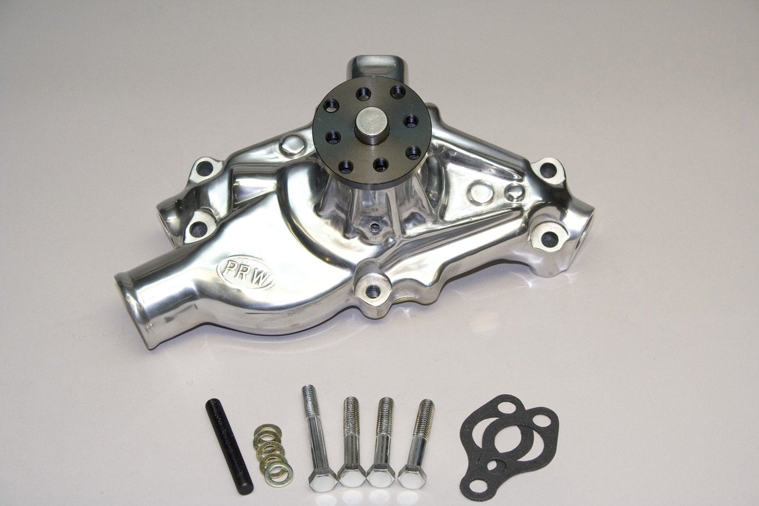 3/4" Pilot Shaft PRW 1435012 Competition Plus Revised Polished Impeller Entry Aluminum Water Pump for Chevy SB 1955-95
