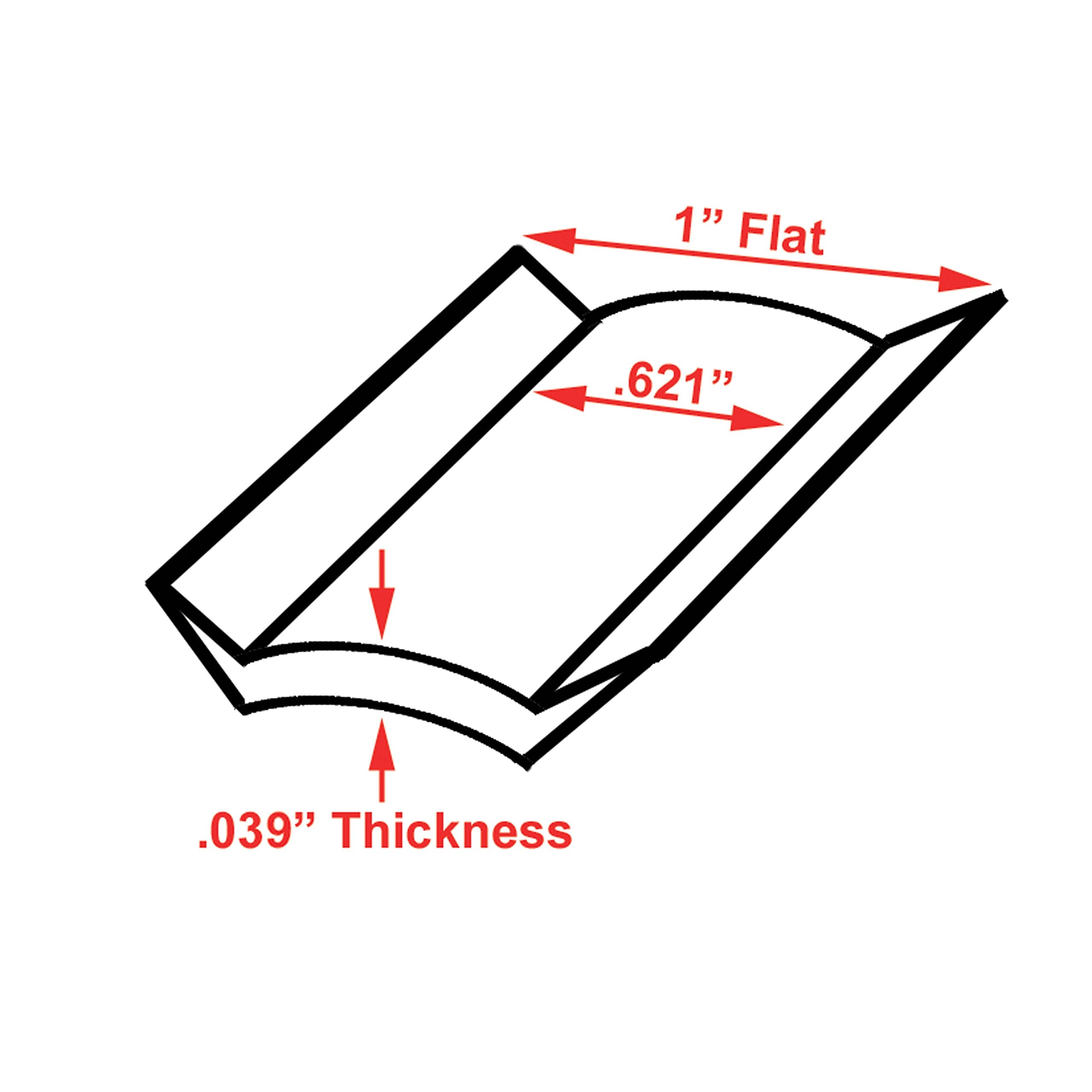 10015 JR Products Premium Vinyl Insert - Black, 1" x 25'