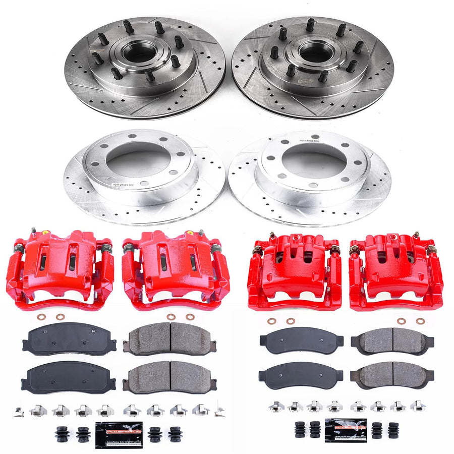 Power Stop Z23 Evolution Sport Brake Kit with Calipers For F-250 Super Duty 2012, Ford F-350 Super Duty 2012 [Model Specific]