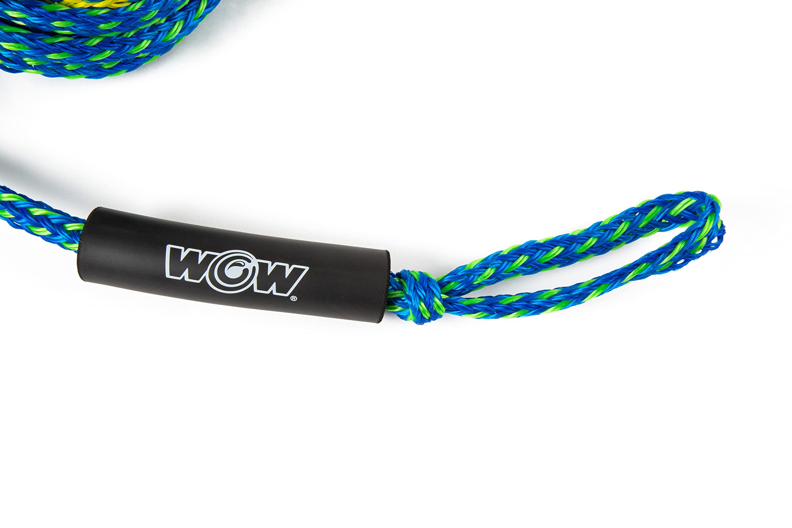 WOW Sports Towing Rope for Wakesurf, Water Ski and Wakeboard, 4-Rider 4K Tow Rope with 2 Sections, 60'