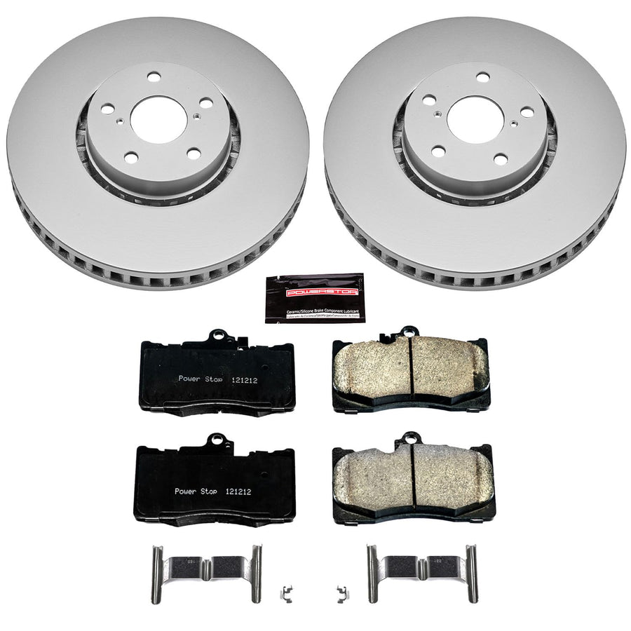 Z17 Evolution Power Stop CRK7687 Coated Brake Kit Geomet® Front