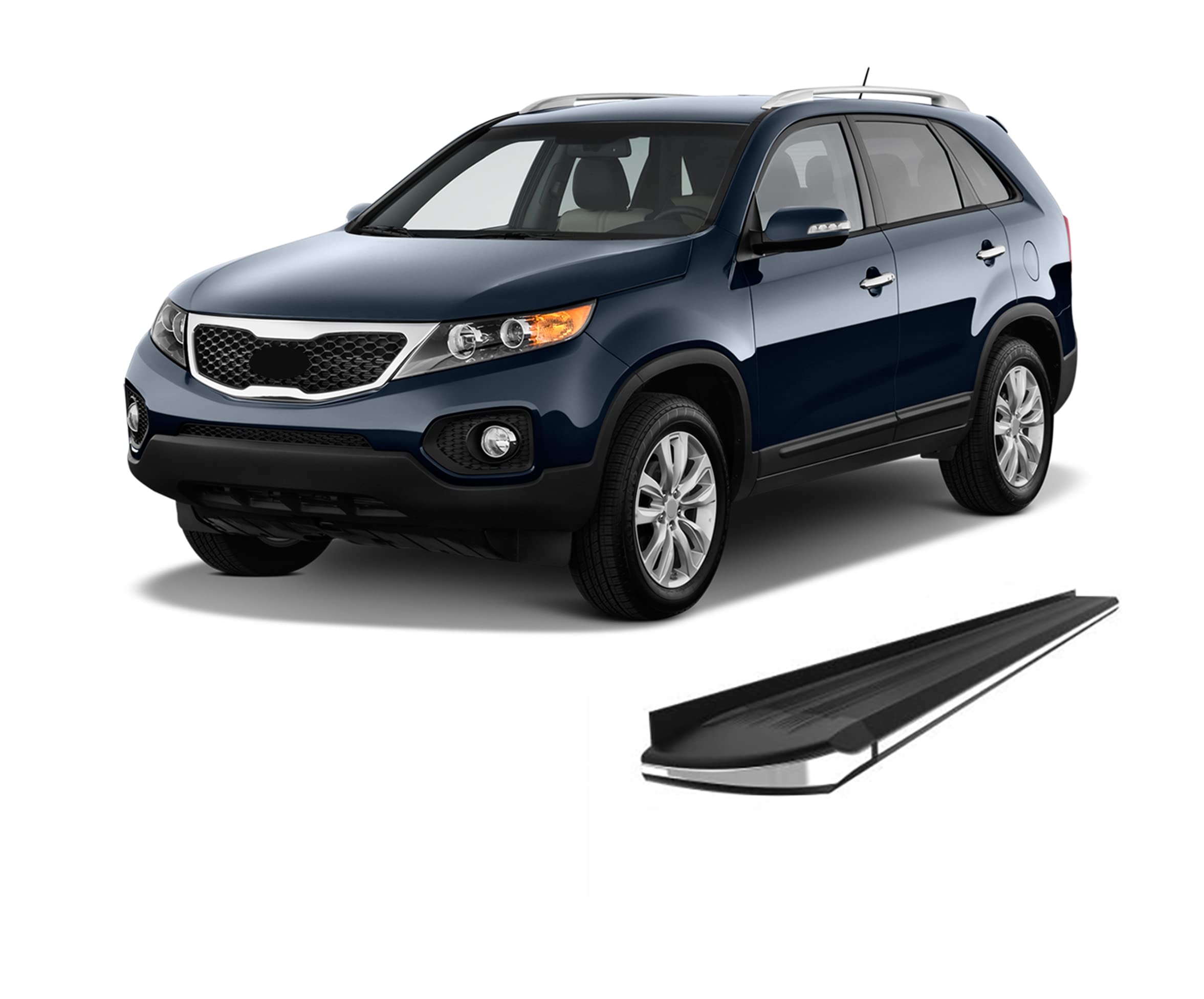 EXCEED Black Horse Running Boards Compatible with 2011-2013 Kia Sorento-EX-KISO