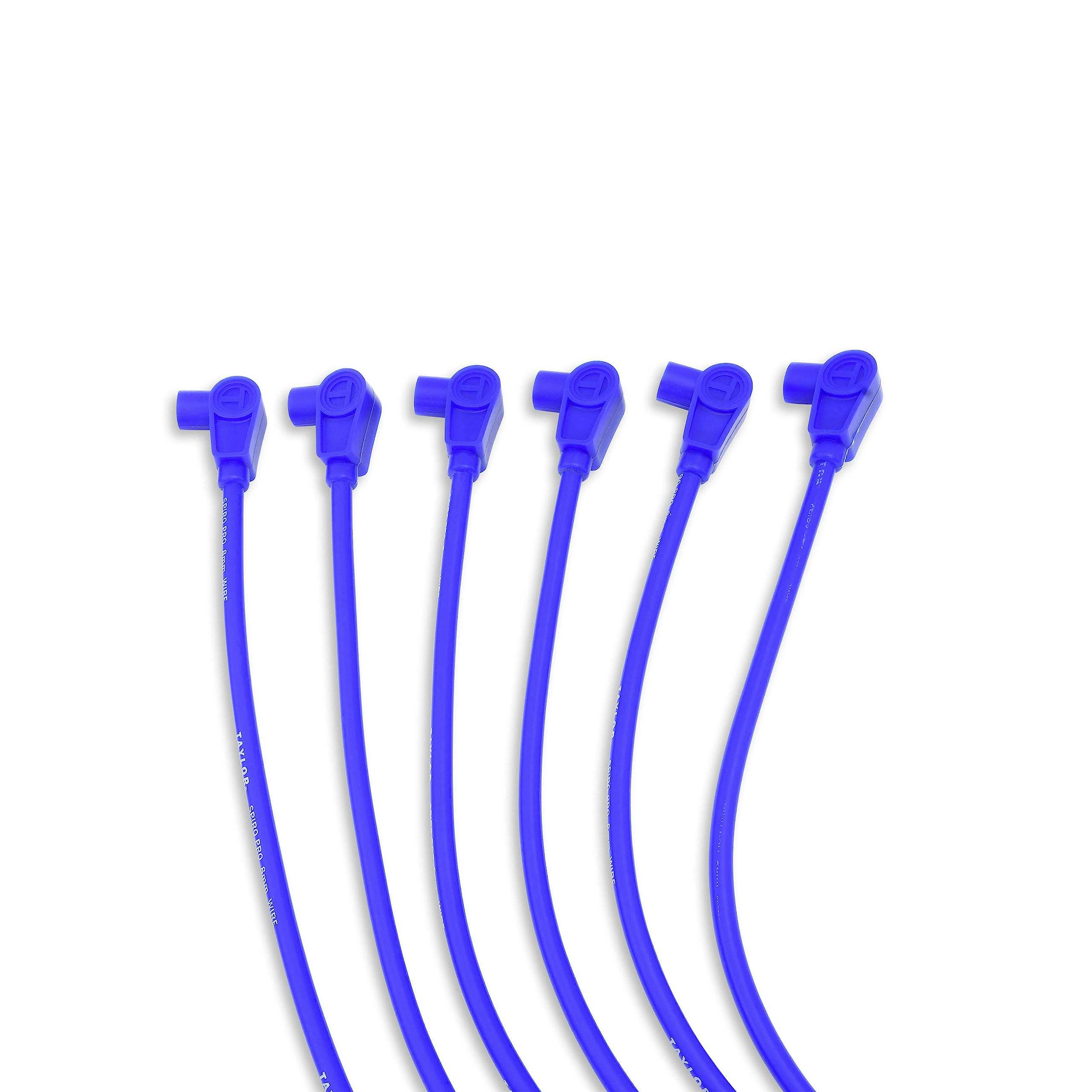 8mm Taylor Cable Spiro-Pro custom 6 cyl blue 77684