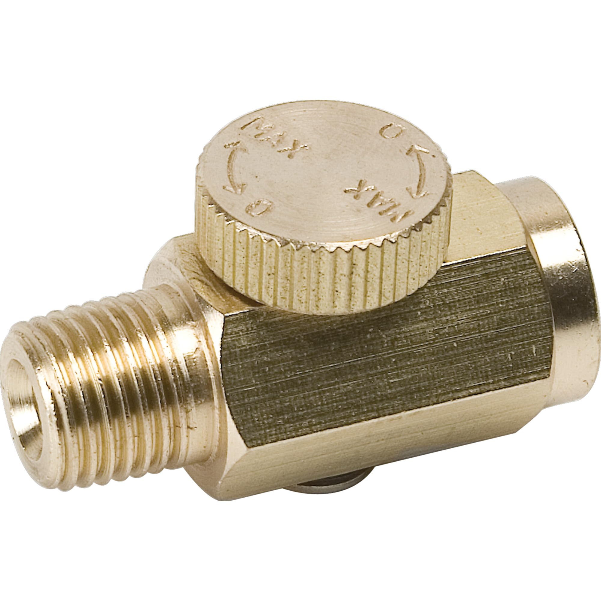 Brass Air Regulator Valve Performance Tool M694 - 1/4-Inch NPT Male to Female Connection, Use for Precise Regulation at the Tool End