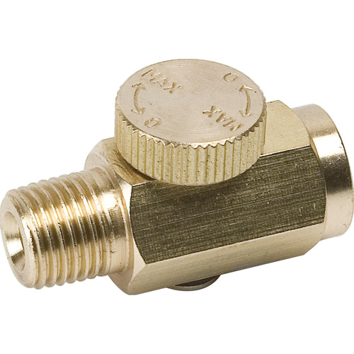Brass Air Regulator Valve Performance Tool M694 - 1/4-Inch NPT Male to Female Connection, Use for Precise Regulation at the Tool End