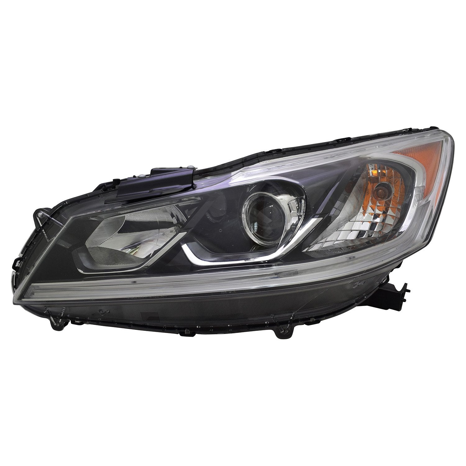 Left TYC Headlight Assembly Compatible with 2016-2017 Honda Accord