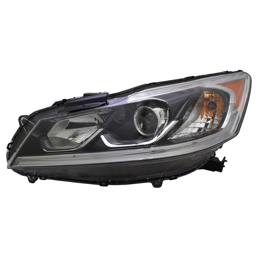 Left TYC Headlight Assembly Compatible with 2016-2017 Honda Accord