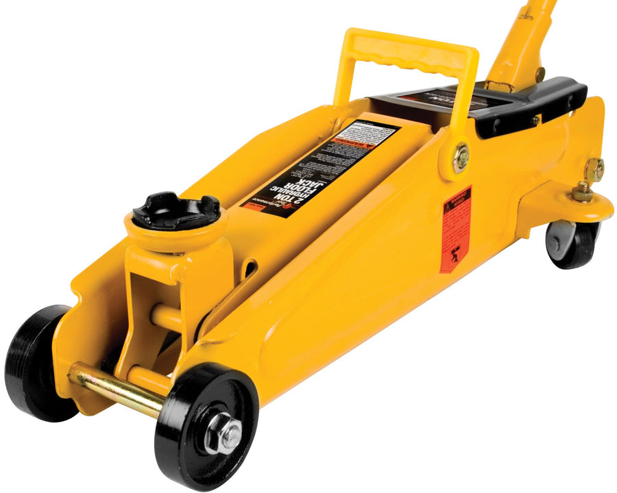 2 Ton Performance Tool W1614 Capacity Floor Jack Made With Heavy Duty Steel And Swivel Rear Casters