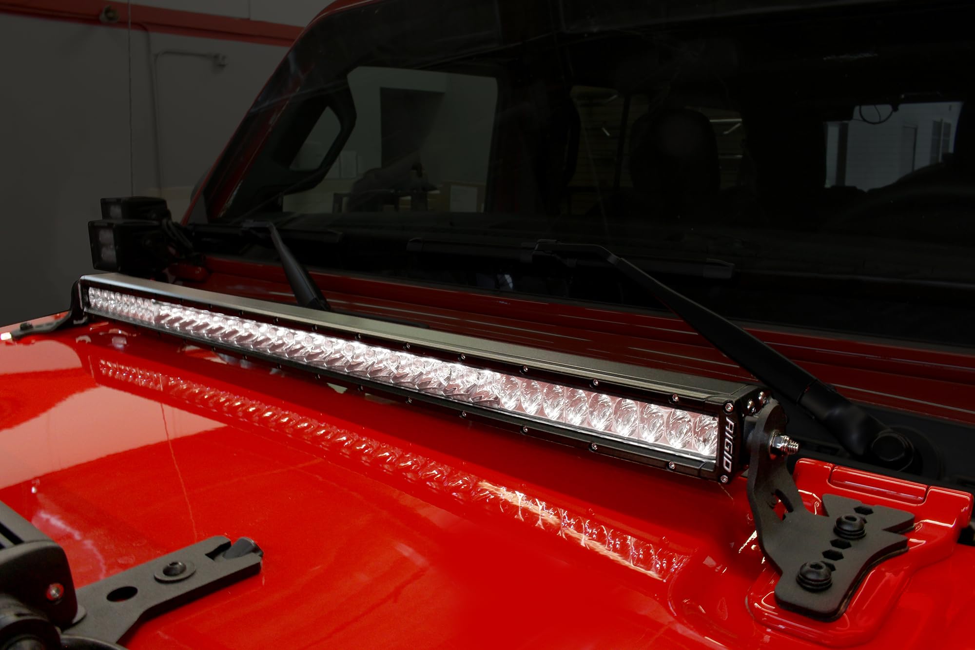Go Rhino Hard Top XE LED Light Mounts for 30" Single Row LED Bar | Mild Steel, Textured Black | 731300T