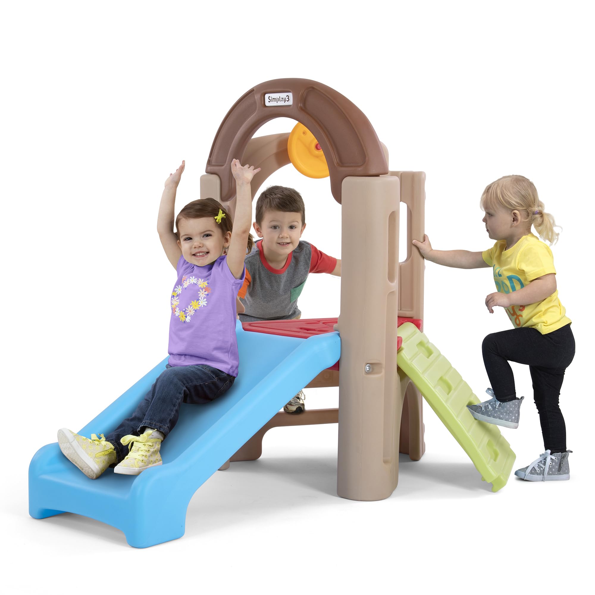 Simplay3 Activity Climber Young Explorers - Indoor or Outdoor Climber and Activity Playset for Toddlers and Kids, Made in USA