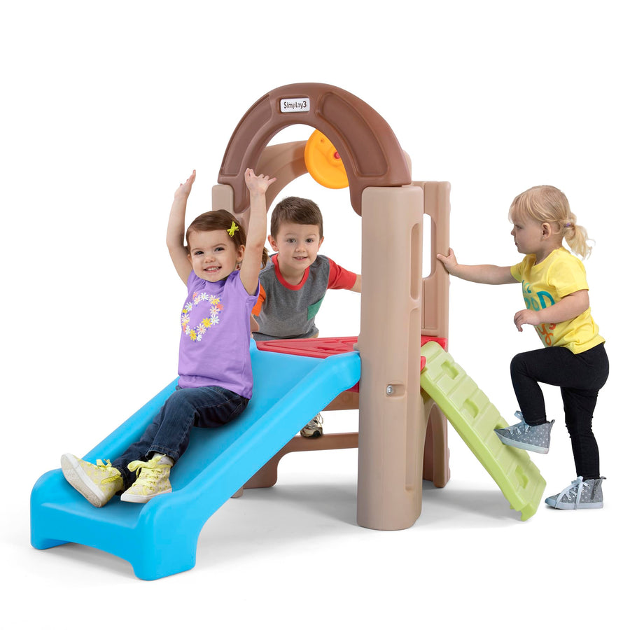 Simplay3 Activity Climber Young Explorers - Indoor or Outdoor Climber and Activity Playset for Toddlers and Kids, Made in USA