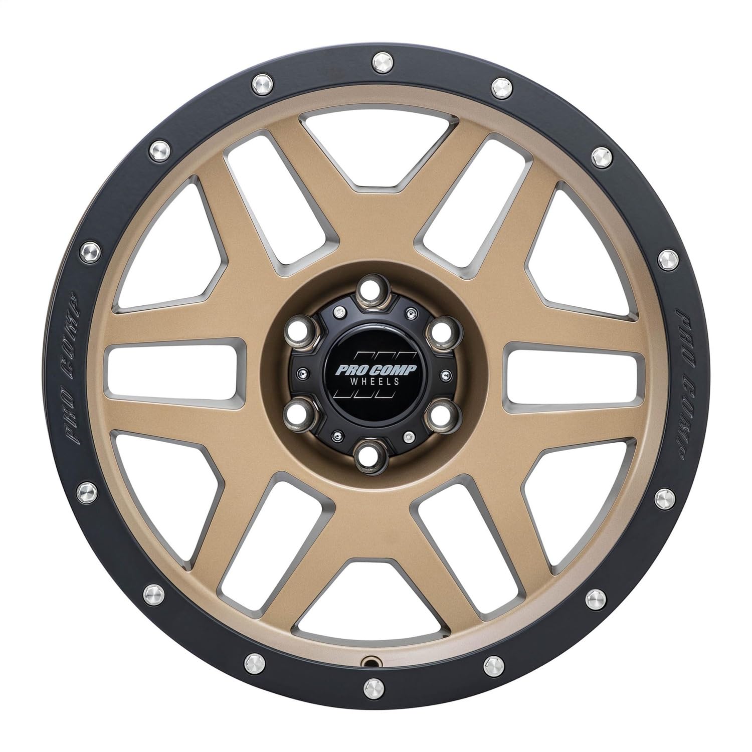 Pro Comp PHASER Alloys 17X9 6X139.7 4.76-6mm MATTE BRONZE WITH BLACK LIP - PXA9641-7983
