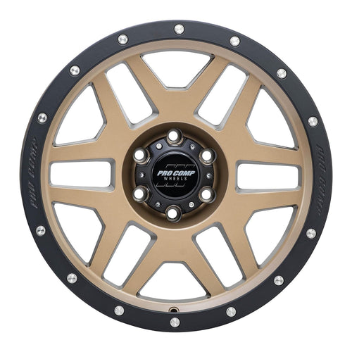 Pro Comp PHASER Alloys 17X9 6X139.7 4.76-6mm MATTE BRONZE WITH BLACK LIP - PXA9641-7983